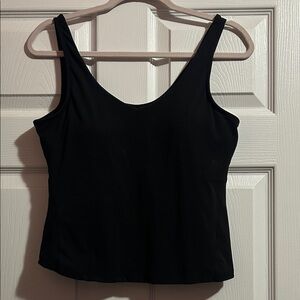 Classic Crop Black Women's Tank Top